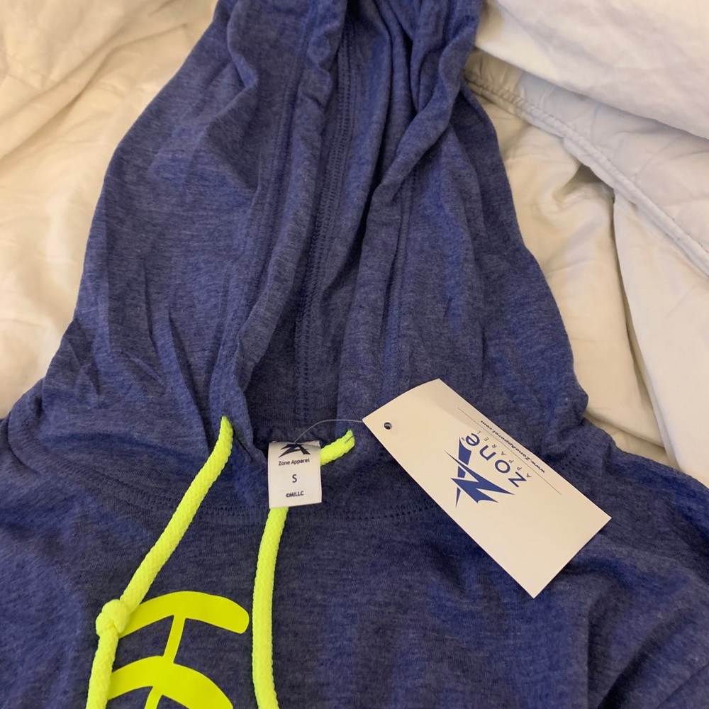 Hooded shirt softball markings